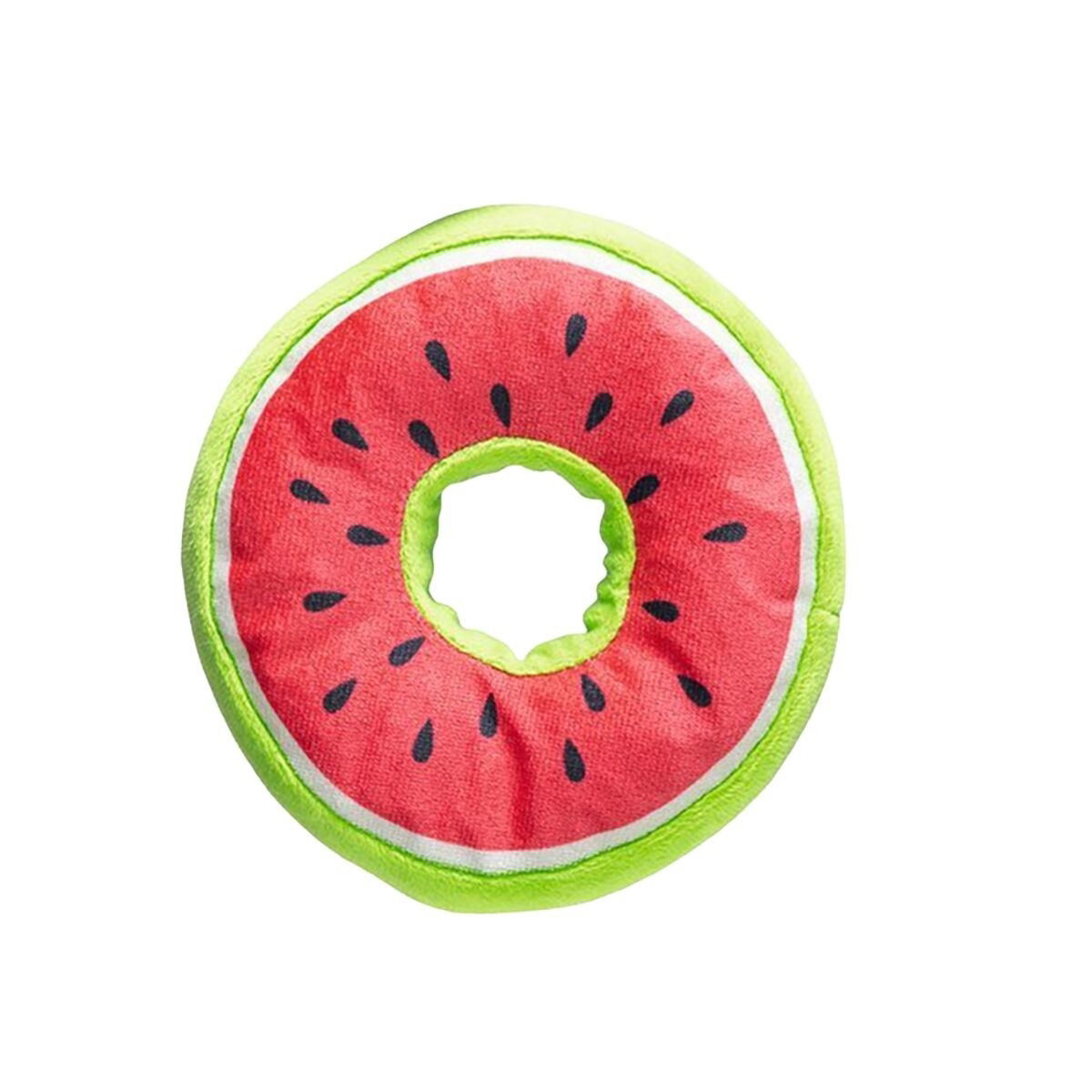 Beeztees Plush Dog Toy fruity donuts ass.