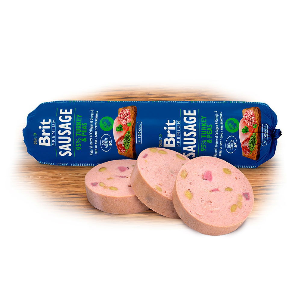 BP Sausage Kalkon&Ert 800g