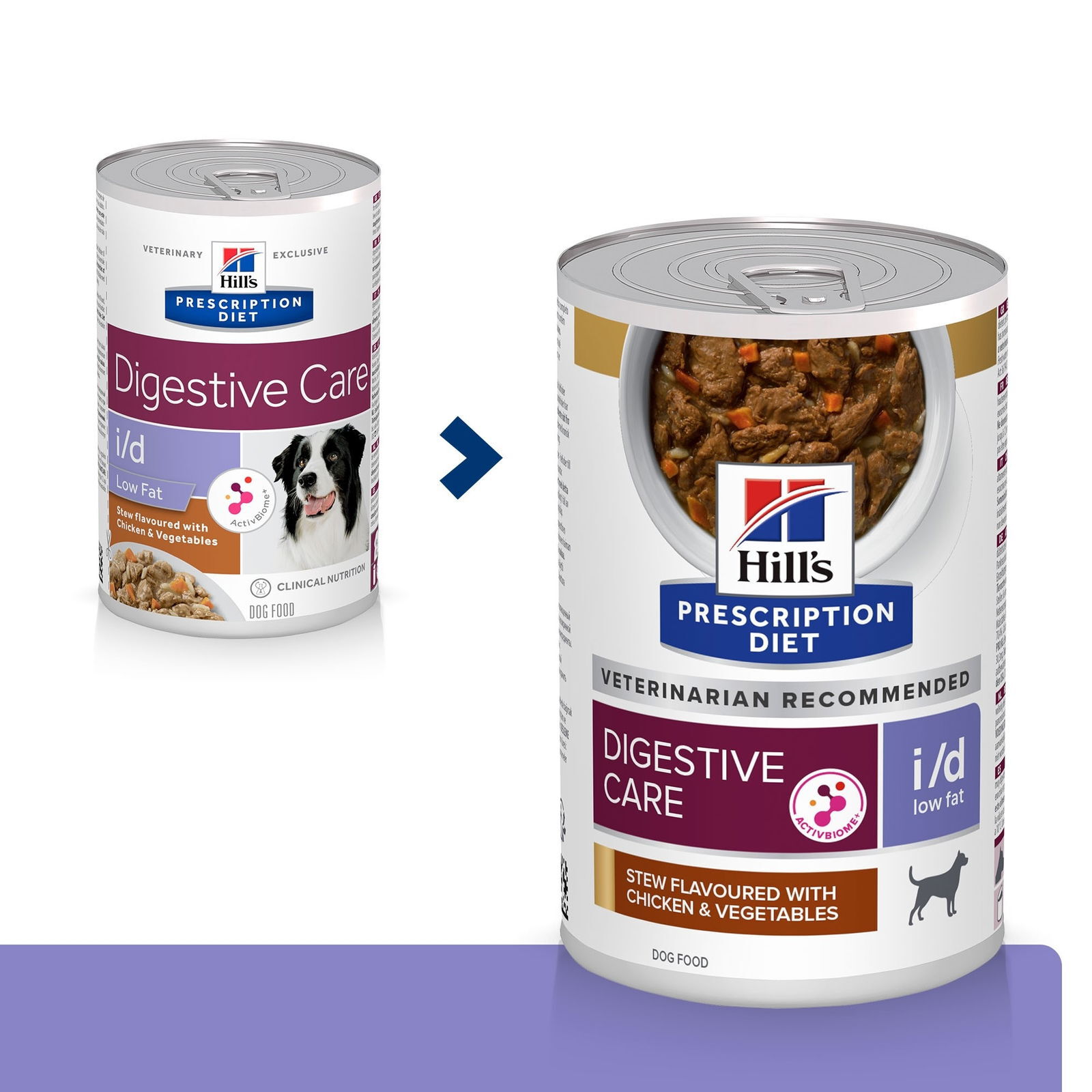 Hill's PRESCRIPTION DIET i/d Low Fat Stuing for hund Kylling&grønnsaker 