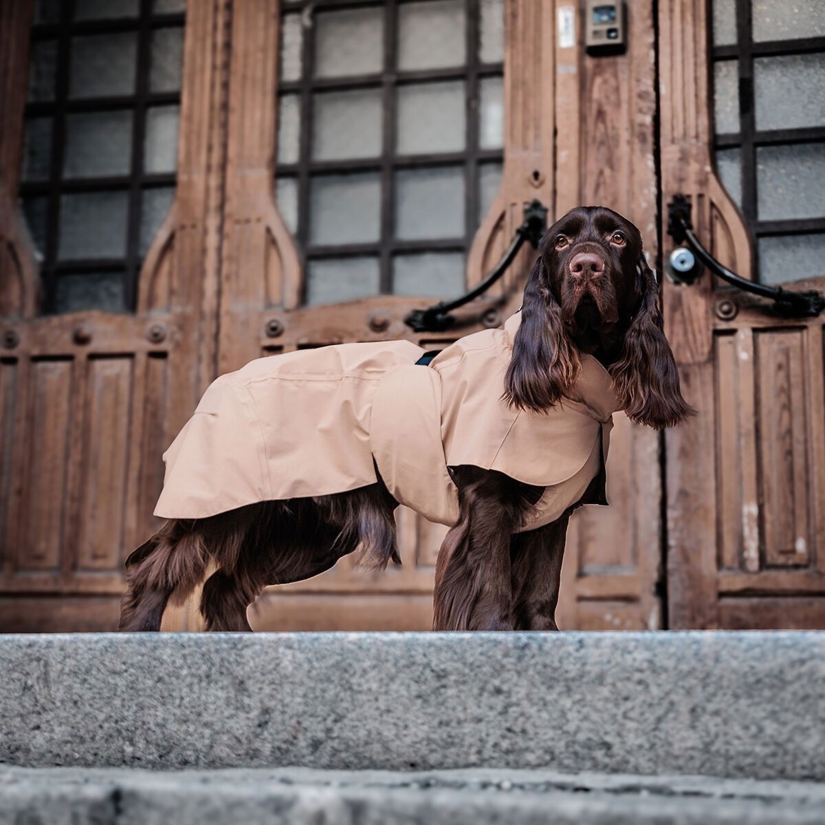 PAIKKA Visibility raincoat lite, Taupe