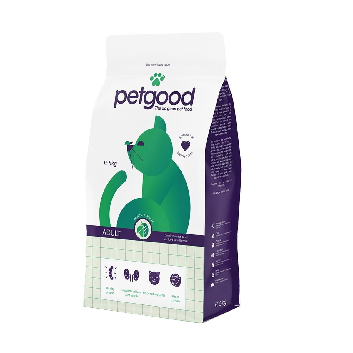 Petgood insect-based cat food adult