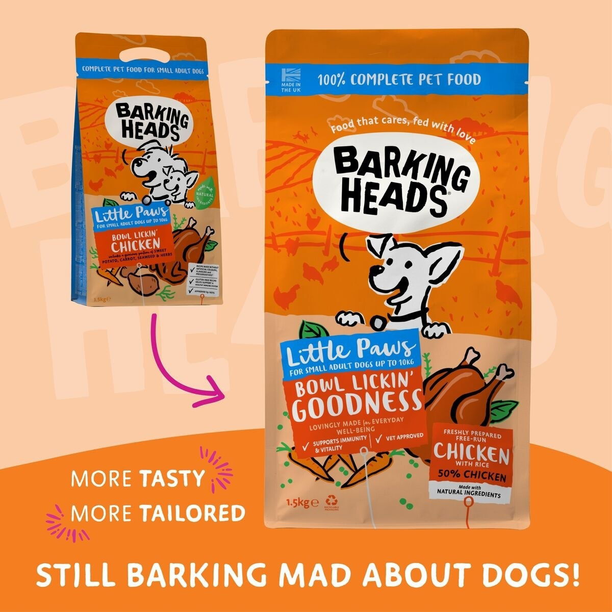 Barking Heads Little Paws Bowl Lickin Goodness Chicken