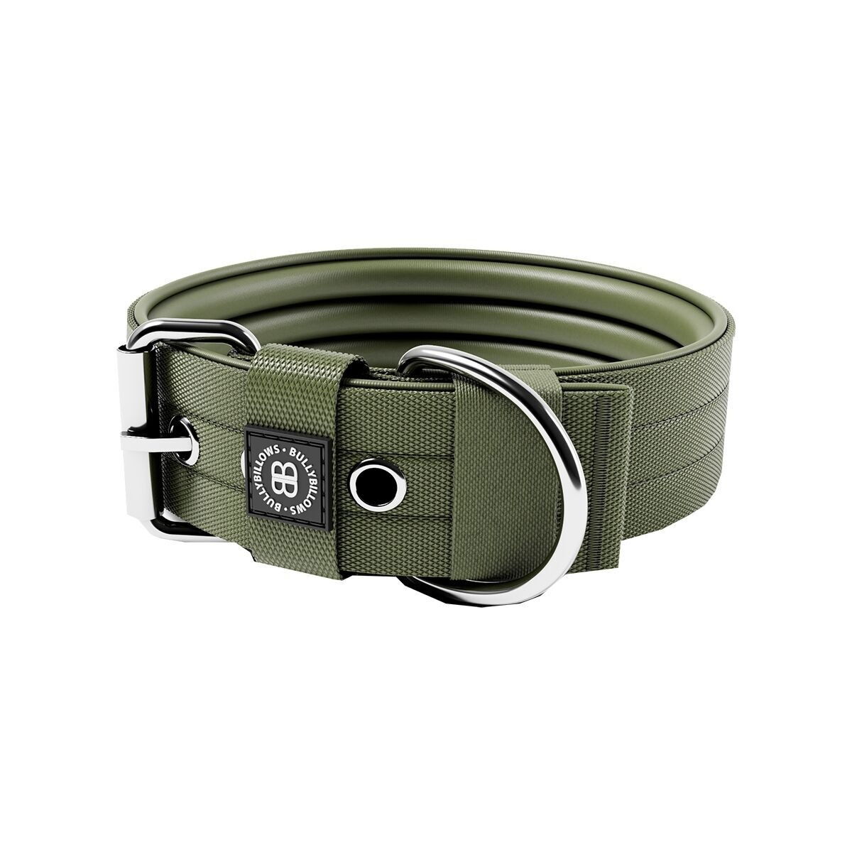 BullyBillows Pin Buckle Collar No Handle 5cm Khaki