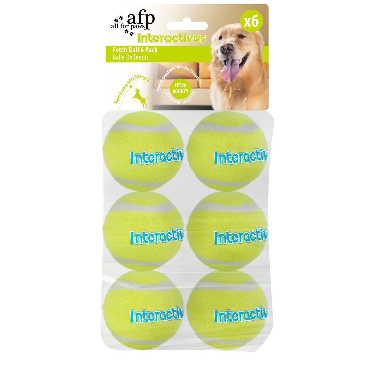 All for Paws Fetch&Treat Refill Tennisballs 6,5cm 6-pack