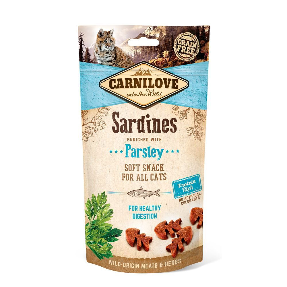 Carnilove Cat Snack Sardine enriched with Parsley 50 g