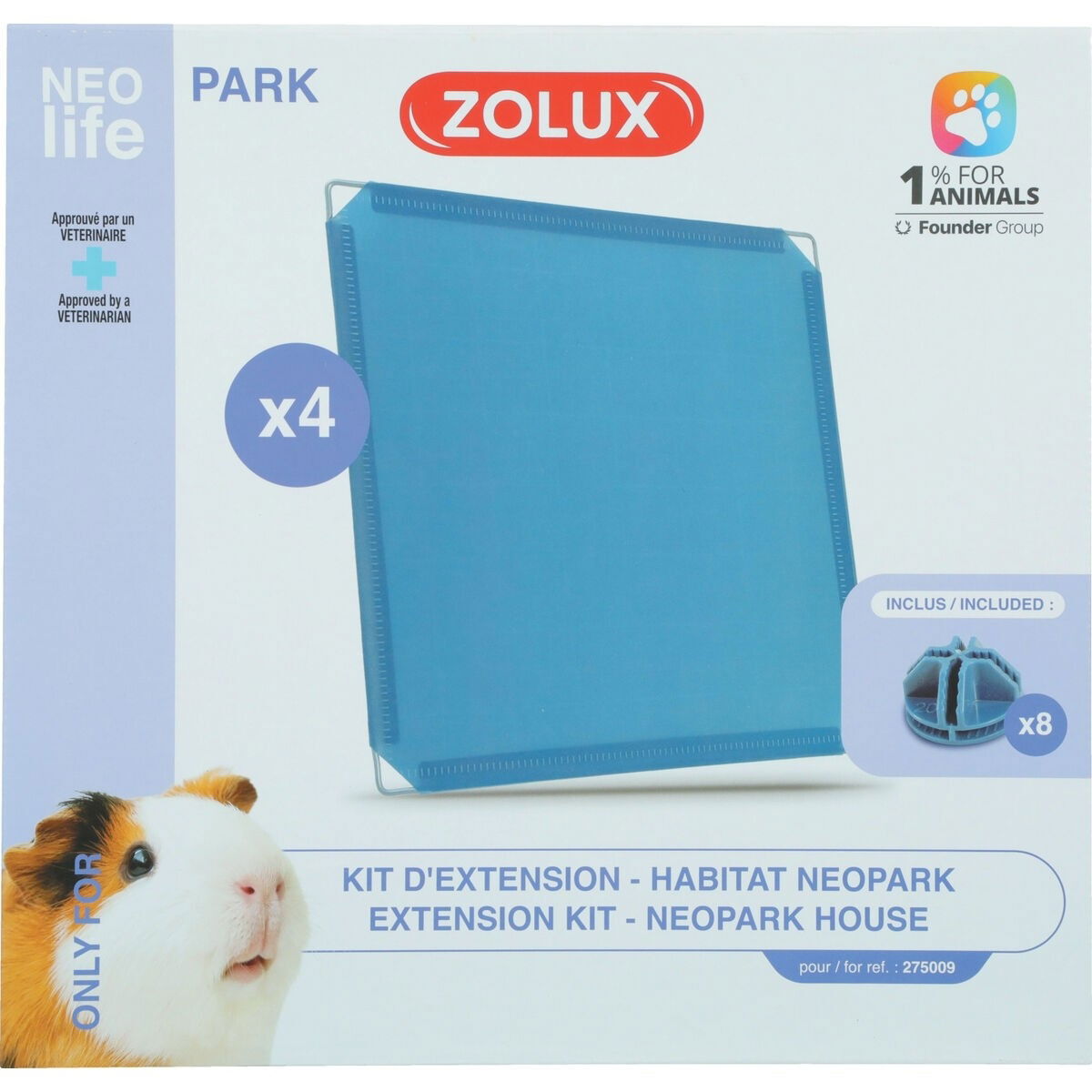 Zolux Nlife habitat ext kit 4 plates Gpig