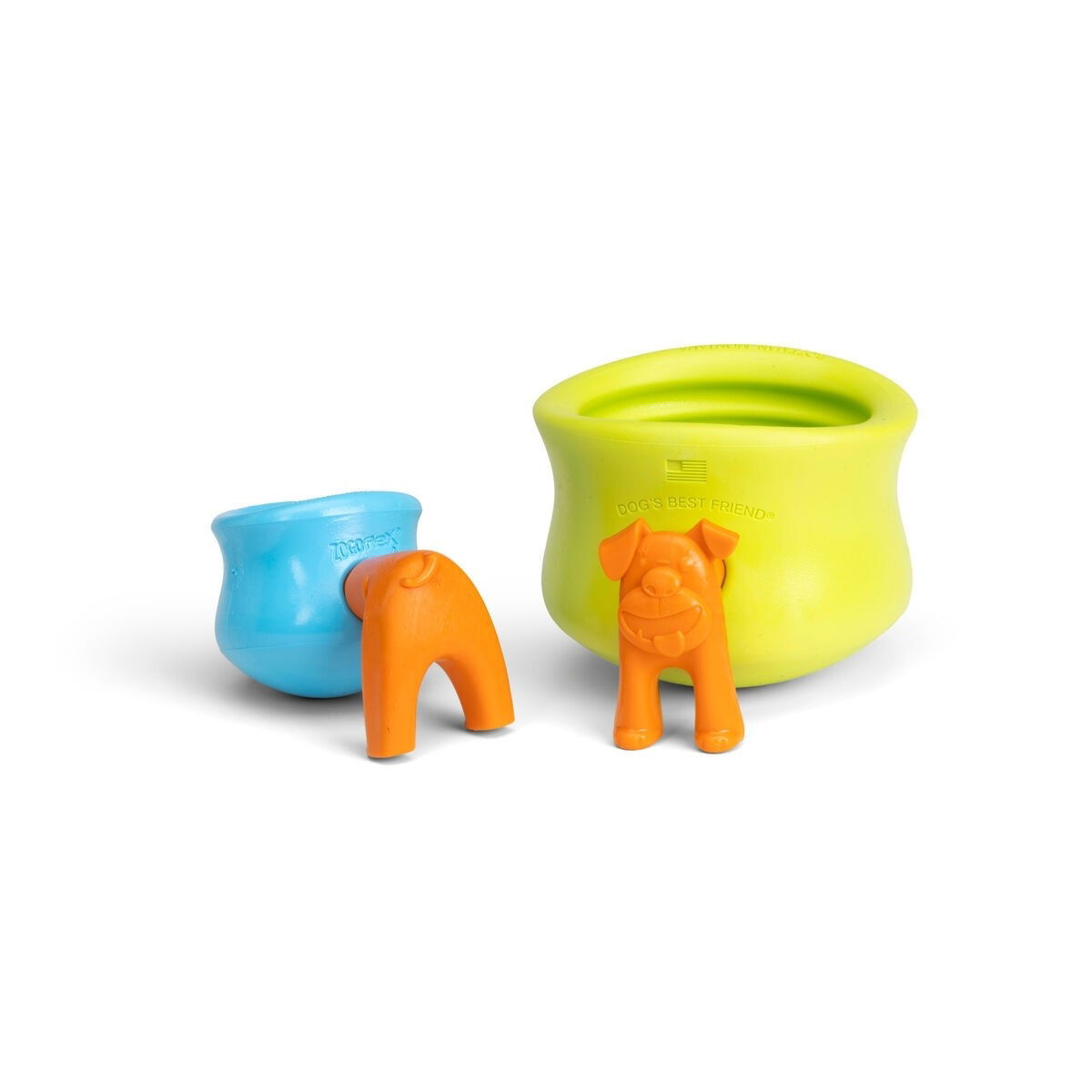 West Paw Toppl Stopper tangerine orange