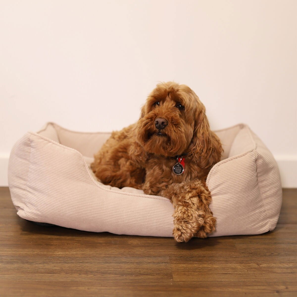 Rosewood cord square bed