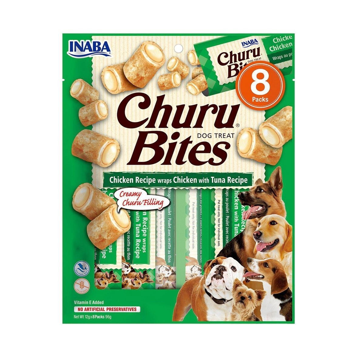 Churu Dog Chicken Wraps Tuna 8pcs