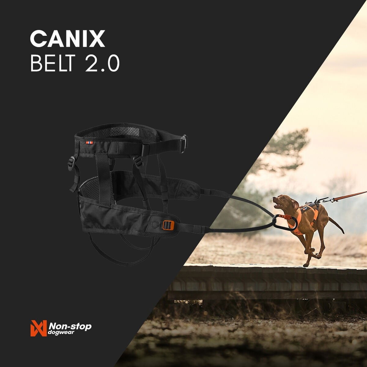 Non-stop dogwear Canix belt 2.0 black