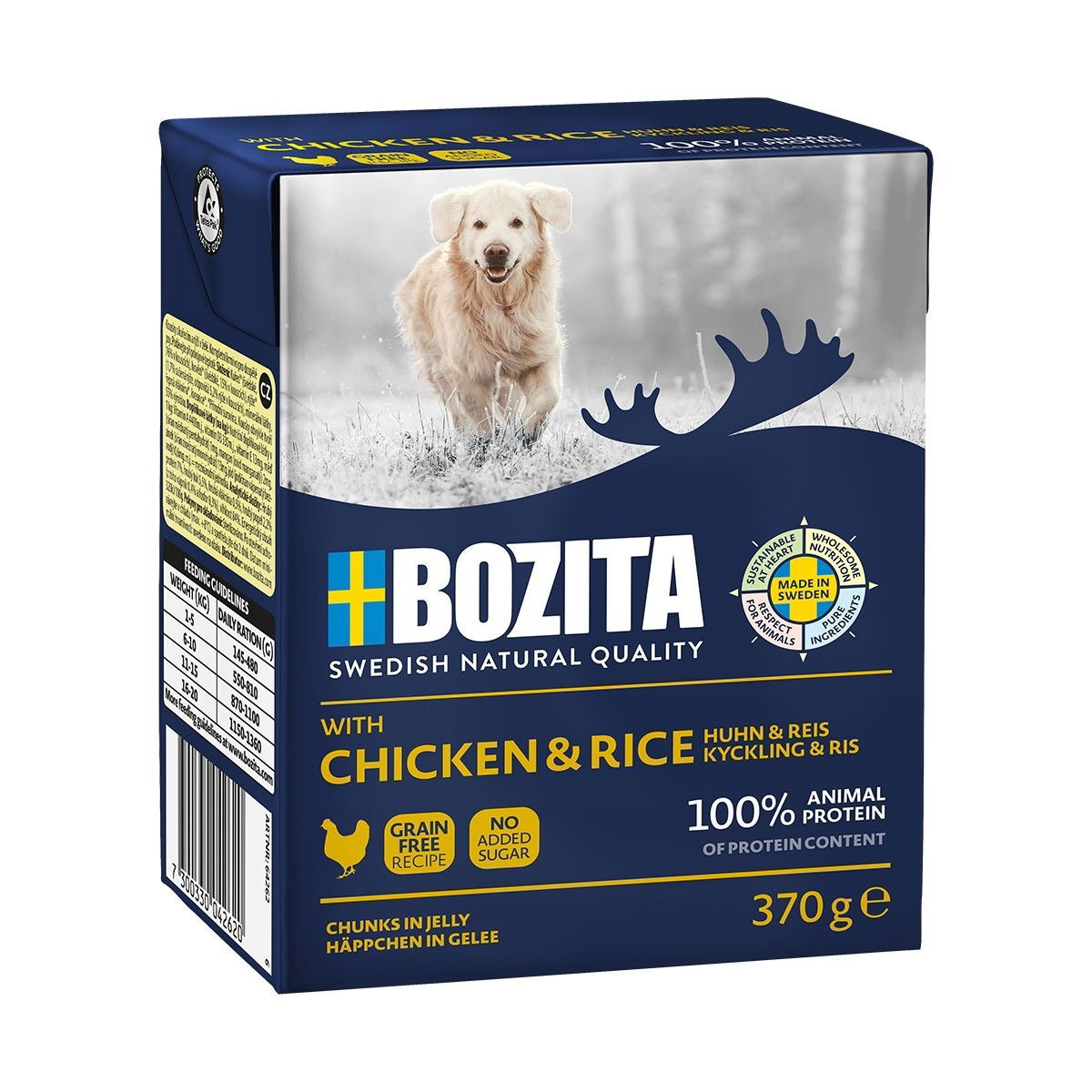 Bozita Dog jelly kylling&ris 370 g