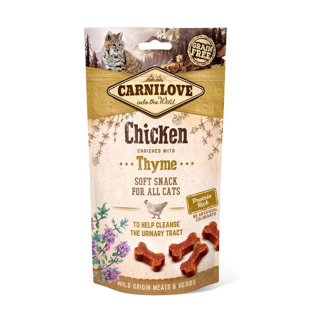 Carnilove Cat Snack Chicken enriched with Thyme 50 g